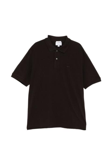 LACOSTE logo-patched short-sleeve polo shirt