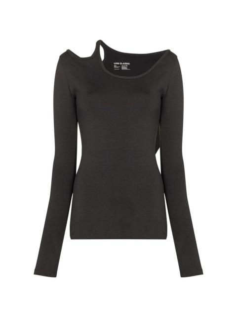 LOW CLASSIC cut-out detail T-shirt