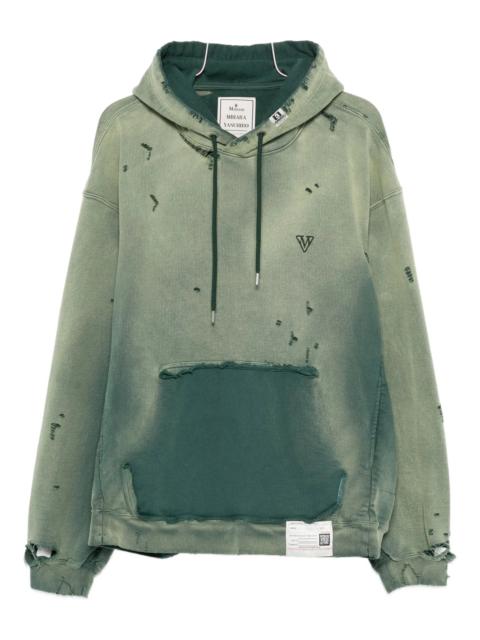 Maison MIHARAYASUHIRO Maison Mihara Yasuhiro Distressed-effect Cotton Hoodie
