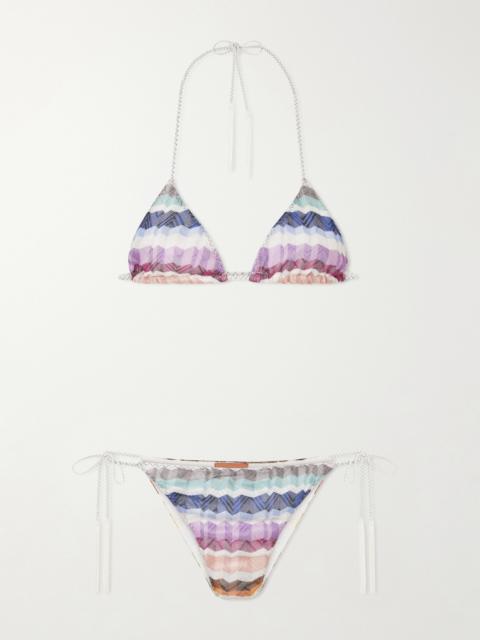 Missoni Striped Tasseled Bikini