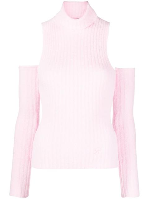 Blumarine ribbed-knit top