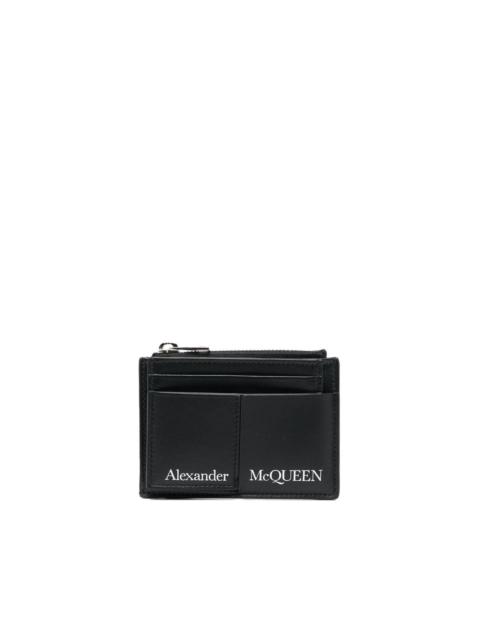Alexander McQueen logo print cardholder