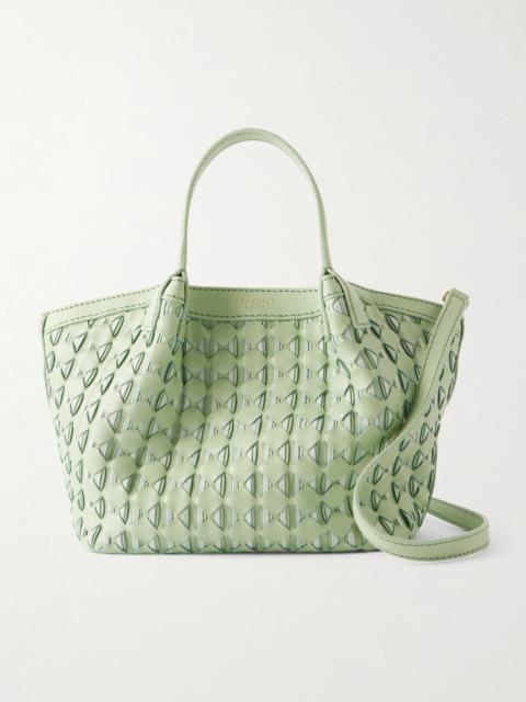Serapian Secret Mini Woven Leather Shoulder Bag