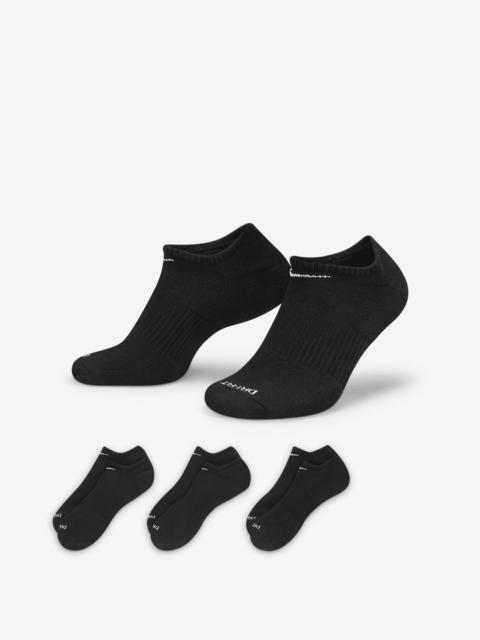 Nike Everyday Plus Cushion Training No-Show Socks (3 Pairs)