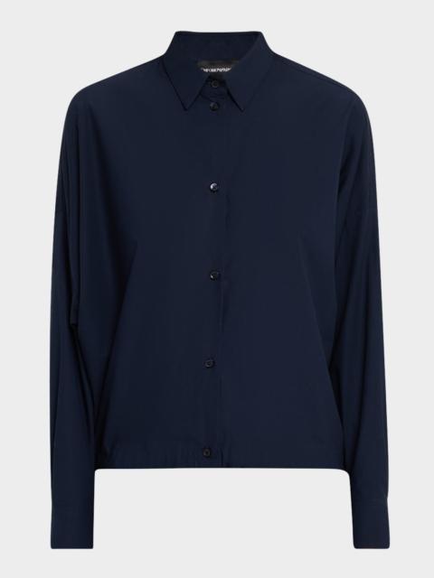 EMPORIO ARMANI Button-Down Cotton Poplin Shirt