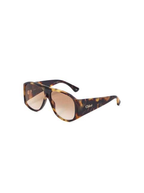 Chloé tortoiseshell gradient sunglasses