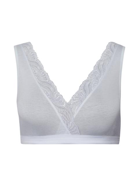HANRO Cotton Delight Lace Trim Cotton Soft Cup Bra
