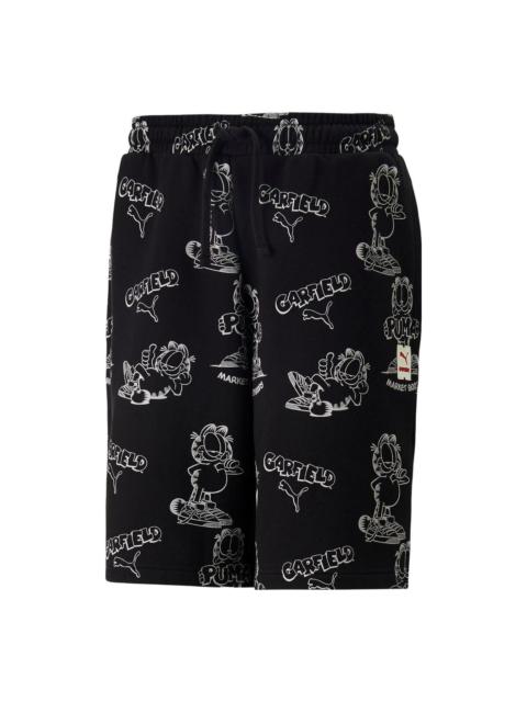 PUMA x Garfield All Over Printed Shorts 'Black' 534437-01