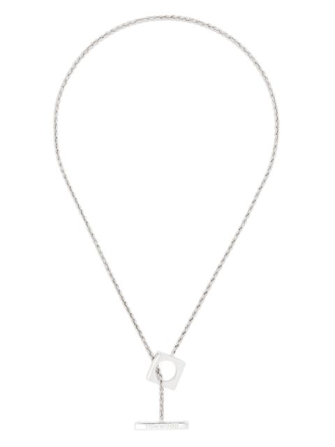 TOM WOOD Square Rope Chain Necklace