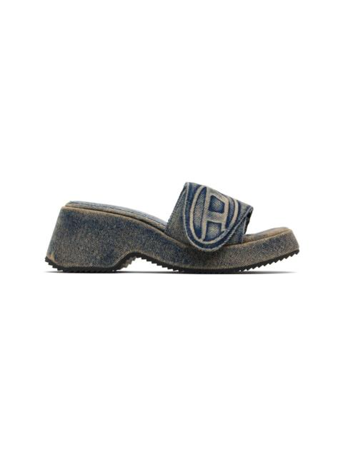 Diesel Blue SA-OVAL D PF W Heeled Sandals
