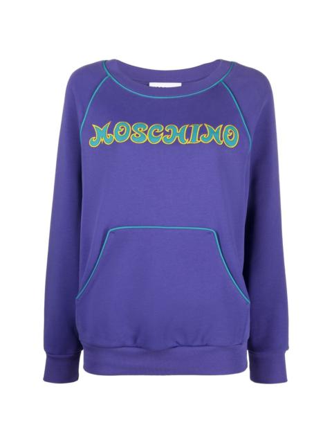 Moschino logo-embroidered sweatshirt