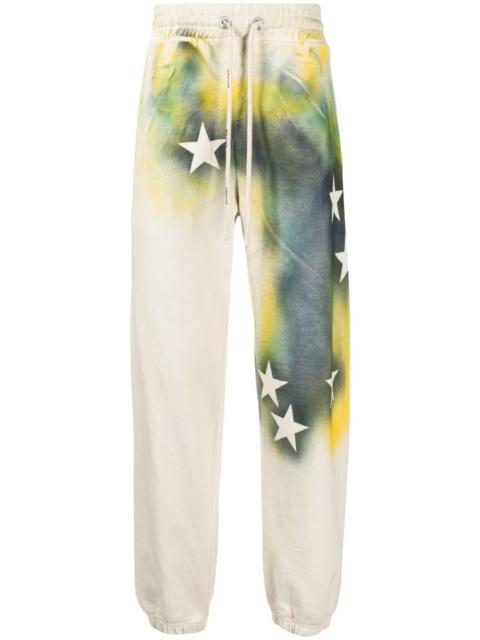 Palm Angels star-print cotton track pants