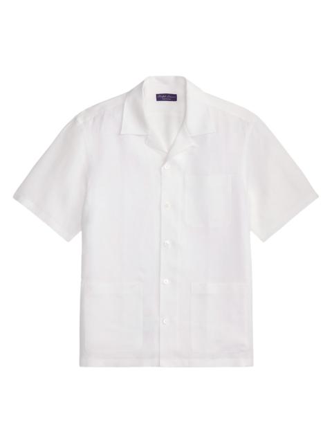 Ralph Lauren Men's Linen Camp Shirt - Optic White