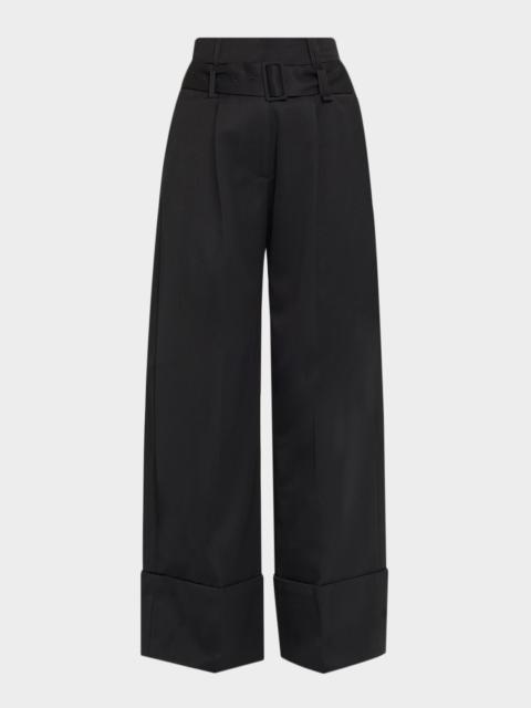 Simone Rocha Multi Belt Loop Wide-Leg Trousers