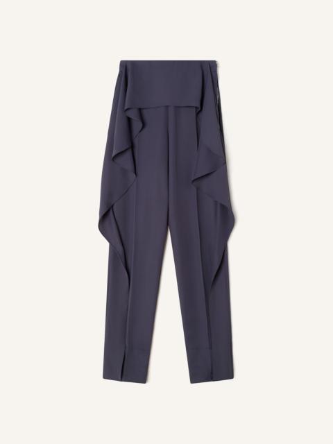 Lanvin FRILLED TWILL PANTS