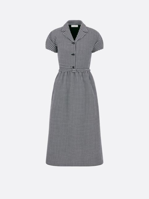 Dior Regular-Fit Mid-Length Dress with Puff Sleeves