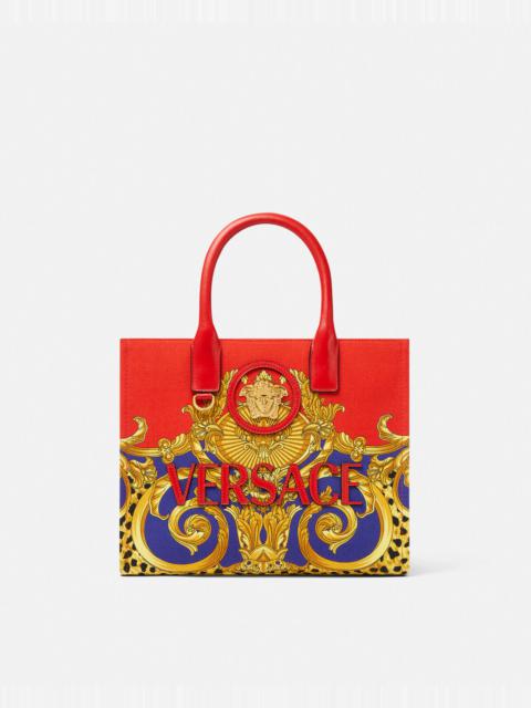 VERSACE Cheetah Barocco La Medusa Small Tote Bag
