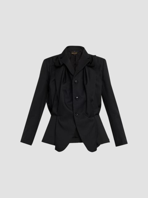 Comme Des Garçons Women's Satin Three-Button Jacket - Black