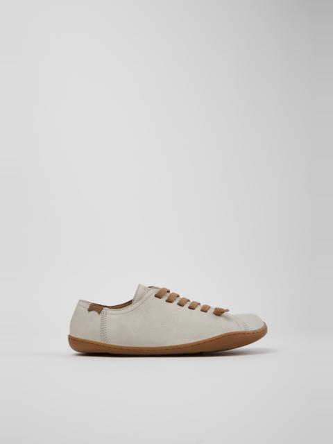 CAMPER Peu Beige Leather Shoes for Women.