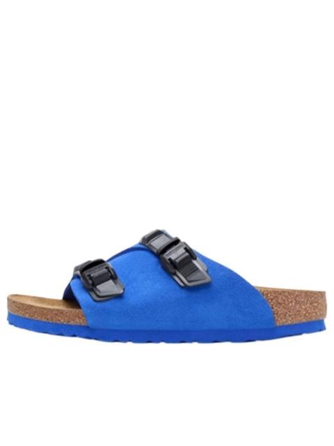 BIRKENSTOCK (WMNS) Birkenstock Zrich Tech Suede Leather Narrow Fit Sandals 'Blue' 1026816