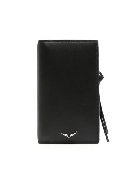 Zadig & Voltaire Compact Eternal leather cardholder