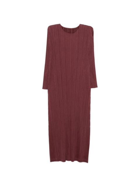 Pleats Please Issey Miyake pleated midi dress