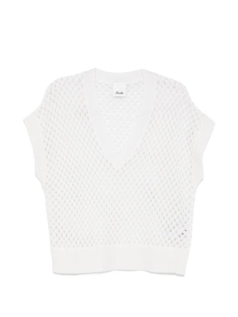 Allude V-neck vest