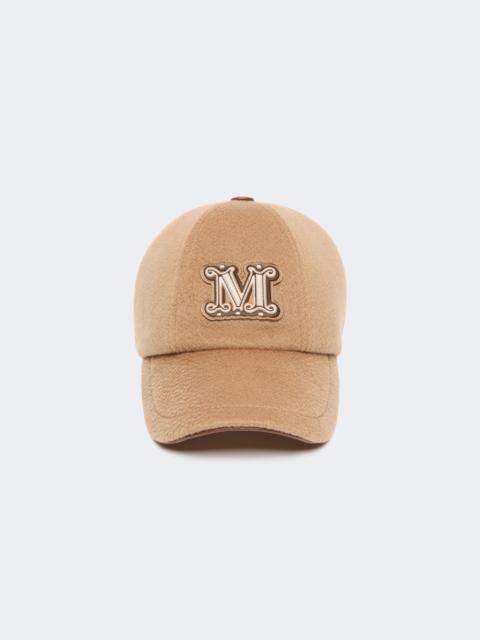 Max Mara ORDINE Cashmere double drap baseball cap - CAMEL