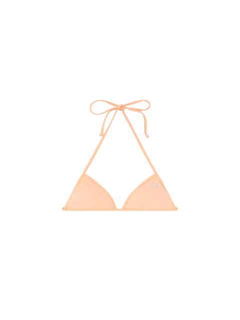 Diesel TRIANGLE BIKINI TOP WITH CRYSTAL OVAL D