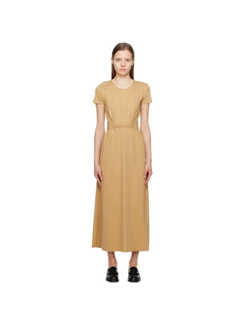 Loulou de Saison Beige Seram Midi Dress