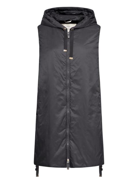 Max Mara hooded drawstring gilet
