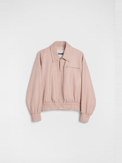 Jil Sander Leather Bomber Jacket