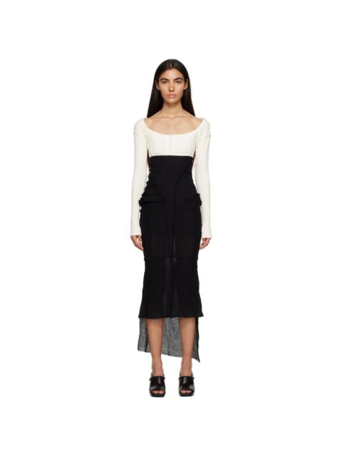 TALIA BYRE Black Fishtail Maxi Skirt