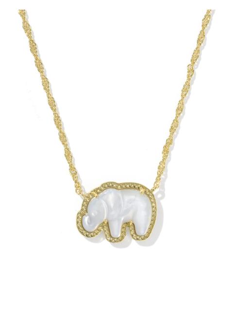 KENDRA SCOTT Elephant Gold Short Pendant Necklace