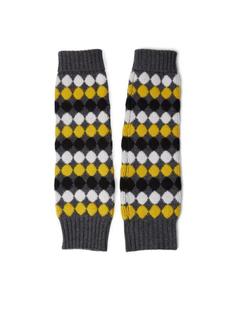 Plan C patterned-jacquard arm warmer