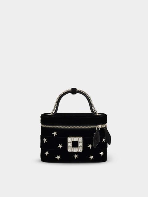 Roger Vivier Roger Vivier Vanity Stars Strass Buckle Micro Bag in Velvet