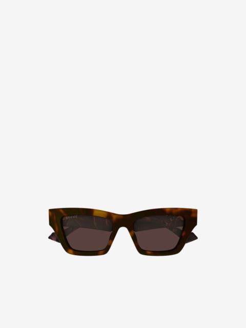 GUCCI Double G tortoise-shell sunglasses
