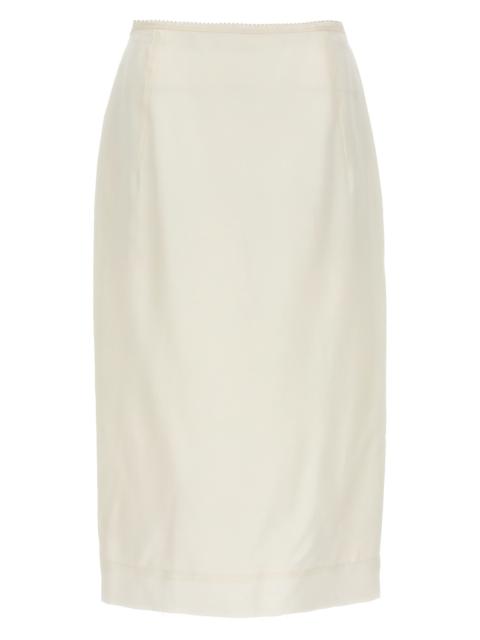 N°21 Silk longuette skirt