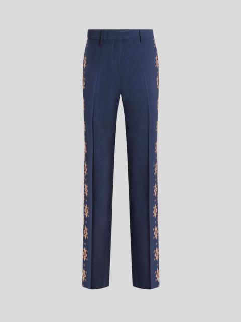 TAILORED TROUSERS WITH PRINTED TAPES