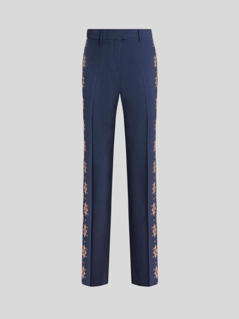 Etro TAILORED TROUSERS WITH PRINTED TAPES