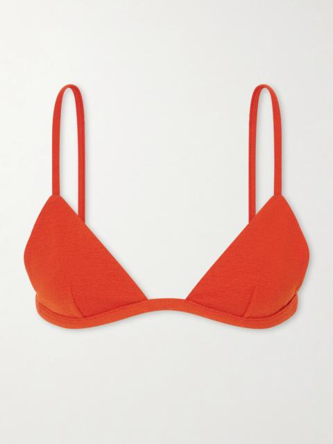 MATTEAU Crinkled Triangle Bikini Top