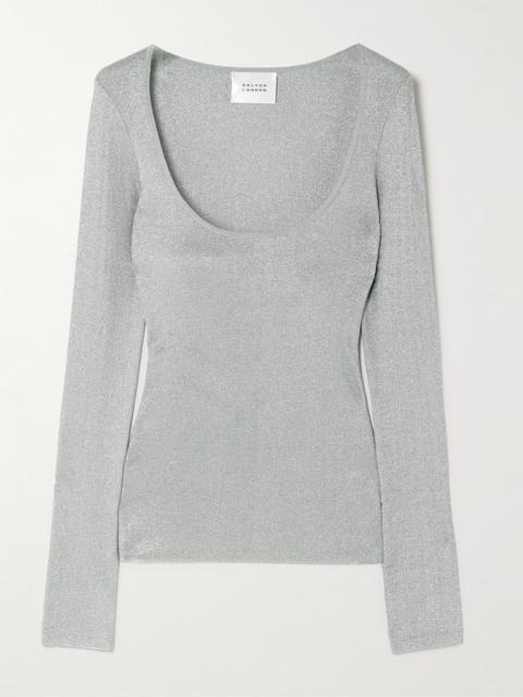 GALVAN Corte Metallic Knitted Top