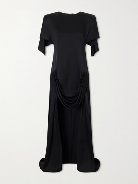 Stella McCartney Gathered Satin Mini Dress