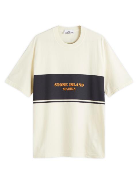 Stone Island Stone Island Marina Stripe Logo T-Shirt