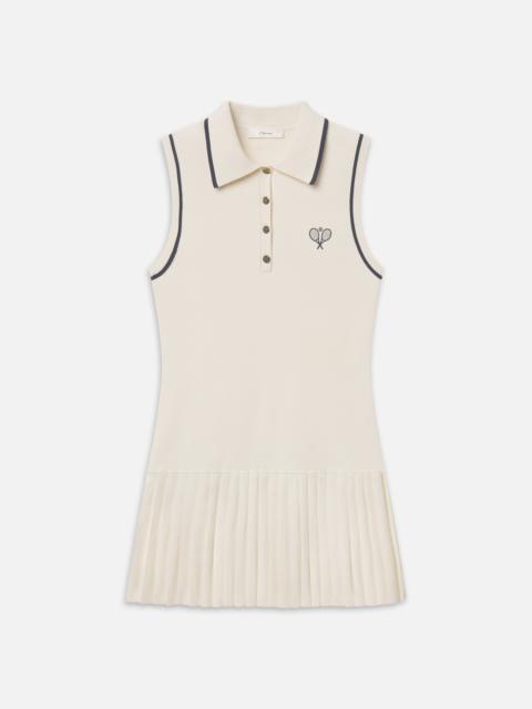 FRAME The Tennis Pleated Mini Dress