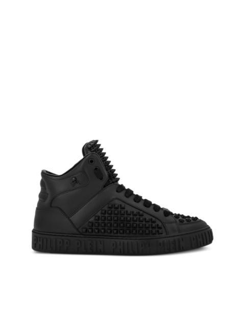 PHILIPP PLEIN studded leather sneakers