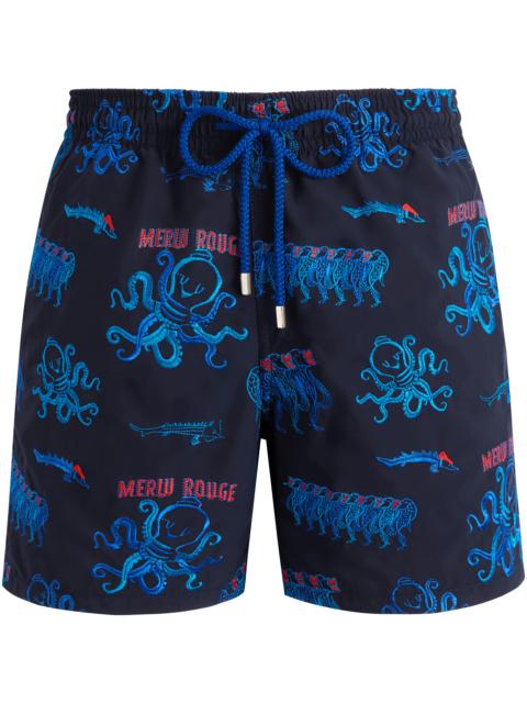 Men Swim Trunks Embroidered Au Merlu Rouge - Limited Edition