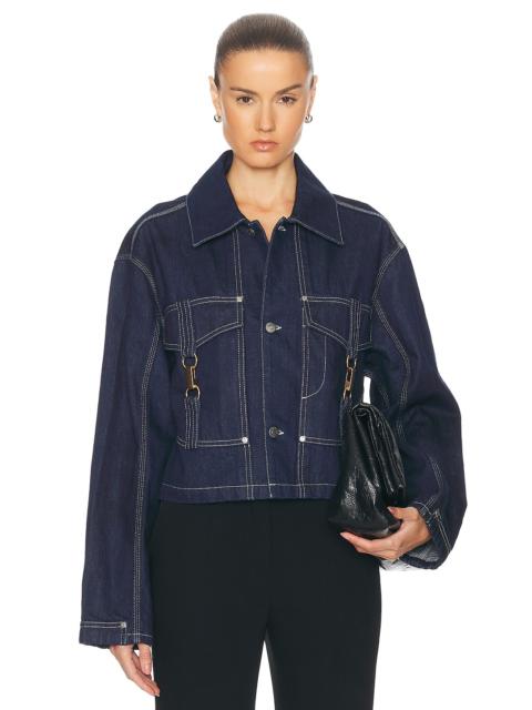 Stella McCartney Hardware Detailed Denim Jacket