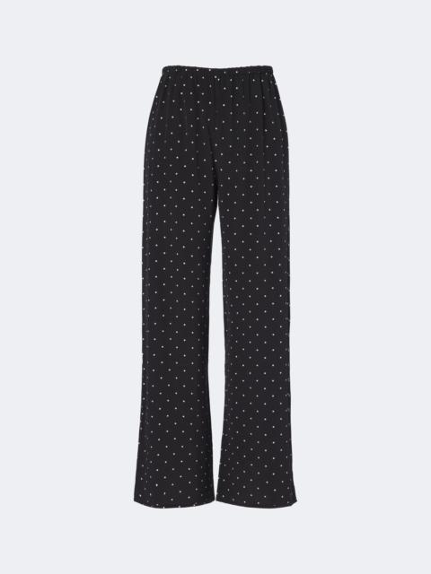 ASCENO Austin polka-dot silk wide-leg pants