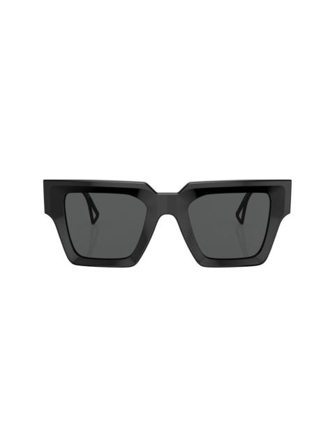 logo-embossed square-frame sunglasses